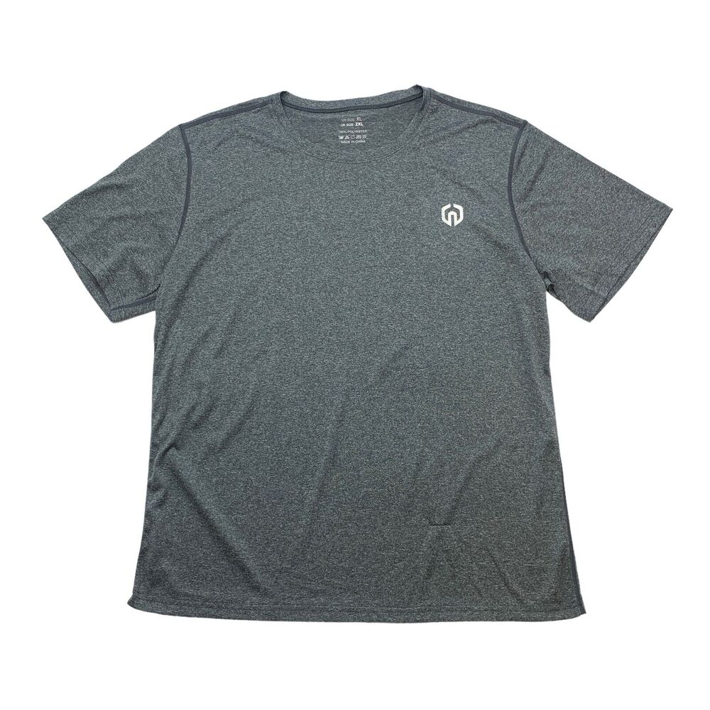Neleus Athletic T Shirt Mens XL Extra Large Gray Heathered Lightweight Workout